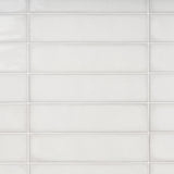 ArtBlock Bianco White 4x16 Glossy Porcelain Tile by Stacy Garcia