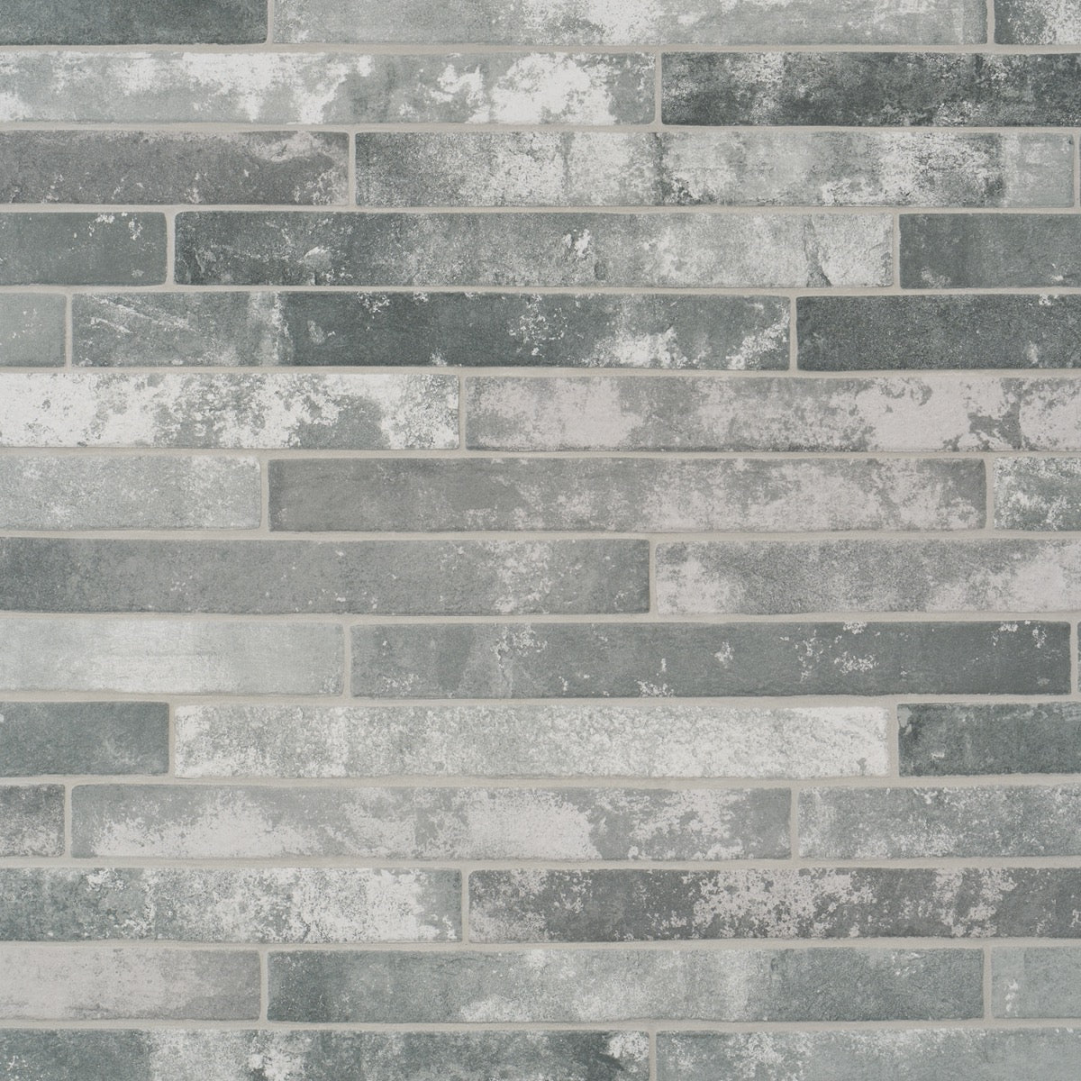 English Brick Light Gray Matte Porcelain Tile - 2x18