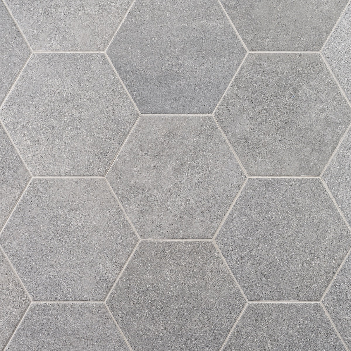 Texstone Gris Gray 9" Hexagon Matte Porcelain Tile - Lux Tile