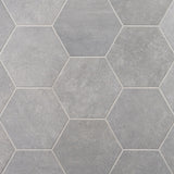 Texstone Gris Gray 9" Hexagon Matte Porcelain Tile - Lux Tile