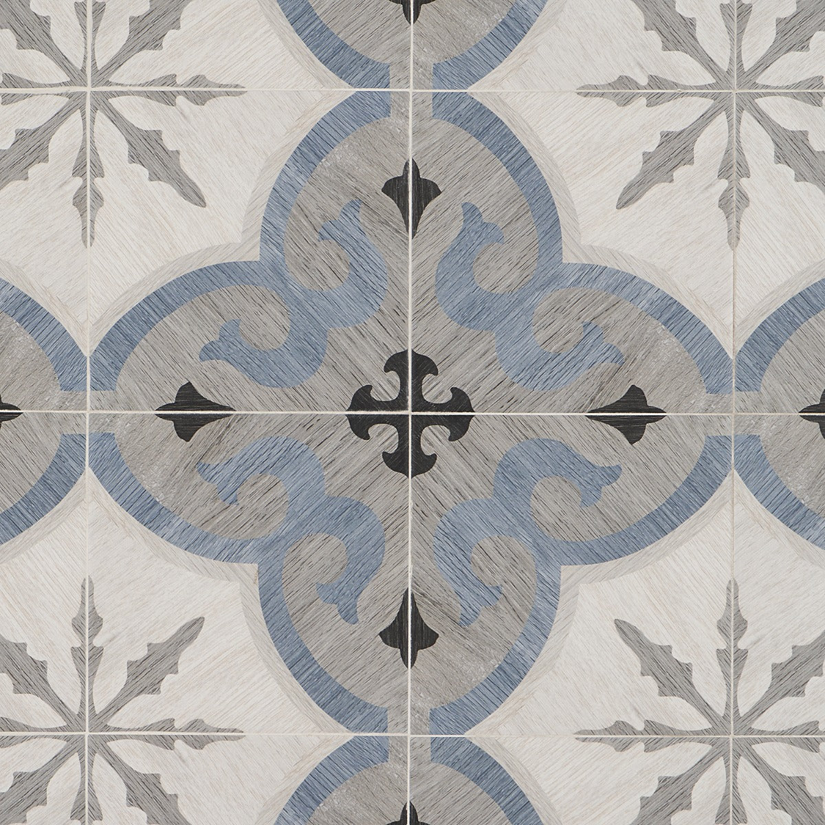 Lux Tile Delancey Briar Blue 8x8 Matte Porcelain Tile