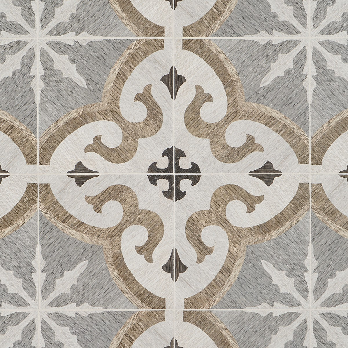 Delancey Briar Oak Multicolor 8x8 Matte Porcelain Tile - Lux Tile