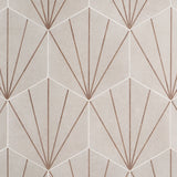 Lux Tile Pergola Beams Taupe 12.5" Hexagon Matte Porcelain Tile