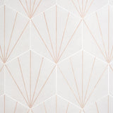Lux Tile Pergola Beams White 12.5" Hexagon Matte Porcelain Tile