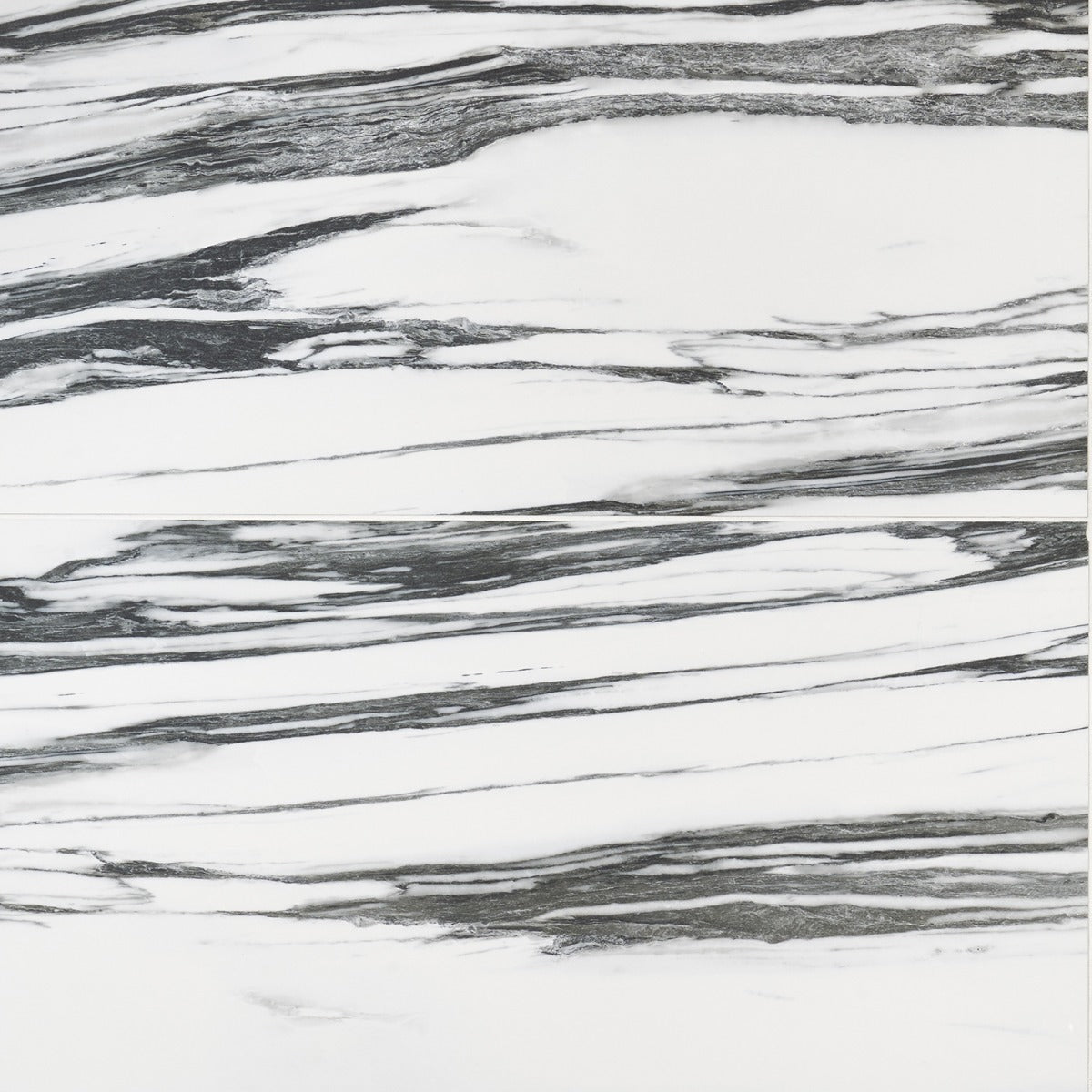 Drama Fall Black & White 24x48 Polished Porcelain Tile - Lux Tile