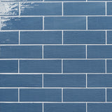 Kiln Blue 3x9 Polished Porcelain Subway Tile - Lux Tile
