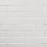 Kiln White 3x9 Matte Porcelain Subway Tile - Durable and Elegant