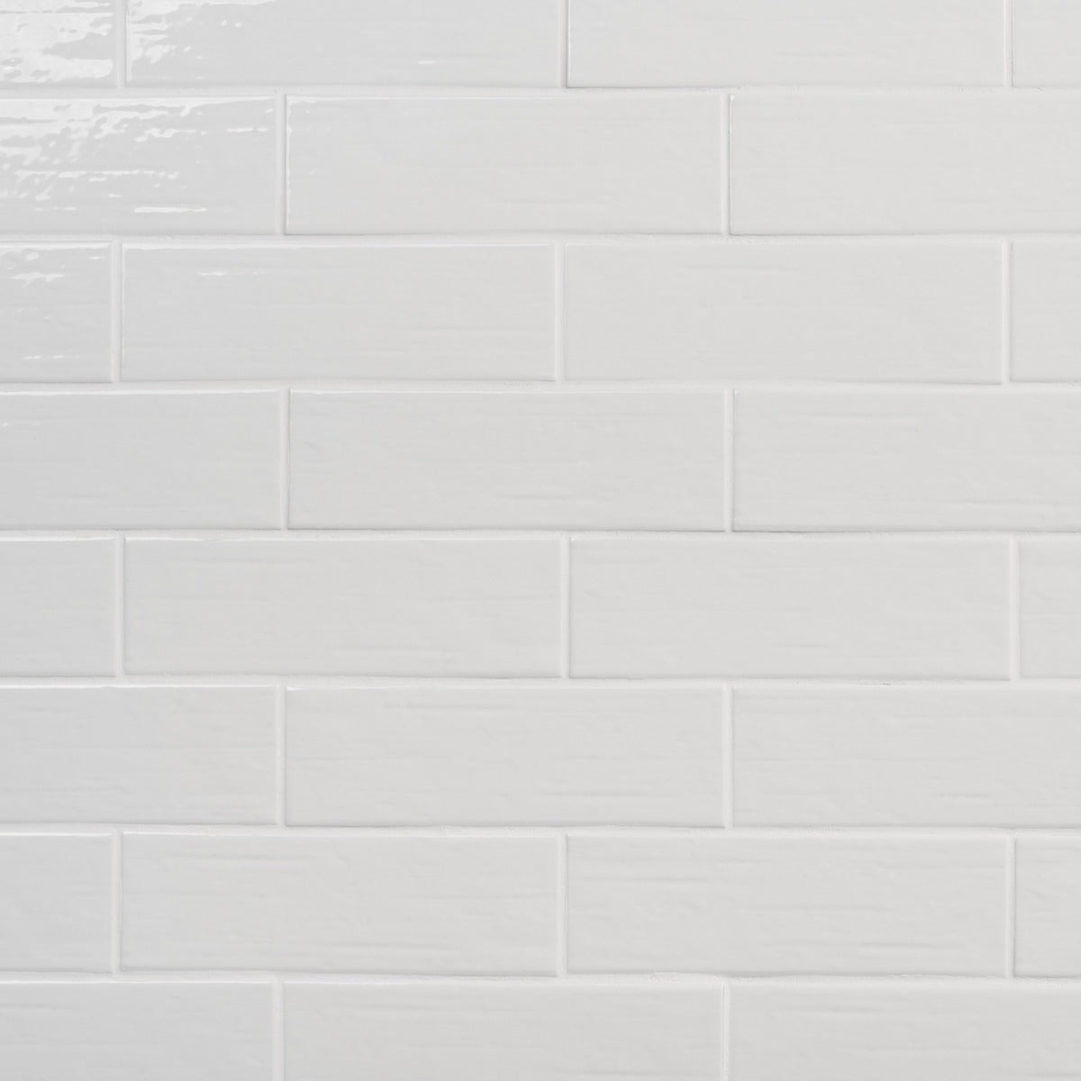 Kiln White 3x9 Polished Porcelain Subway Tile - Lux Tile