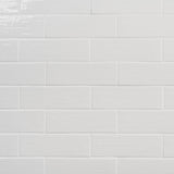 Kiln White 3x9 Polished Porcelain Subway Tile - Lux Tile