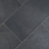 Fordham Nero Black Matte Porcelain Tile 12x24 - Durable Stone Look