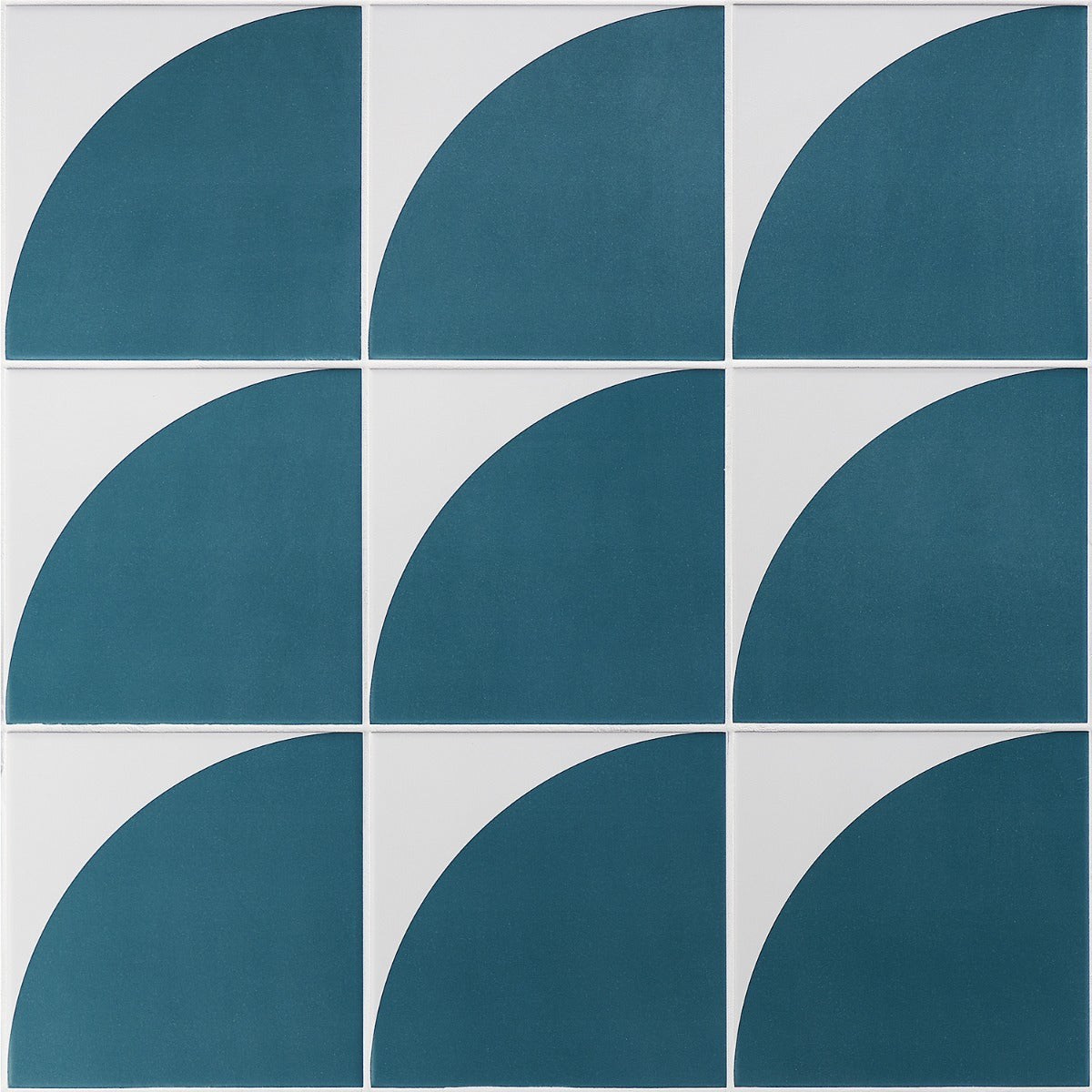 Stacy Garcia Maddox Deco Teal Blue 8x8 Matte Porcelain Tile