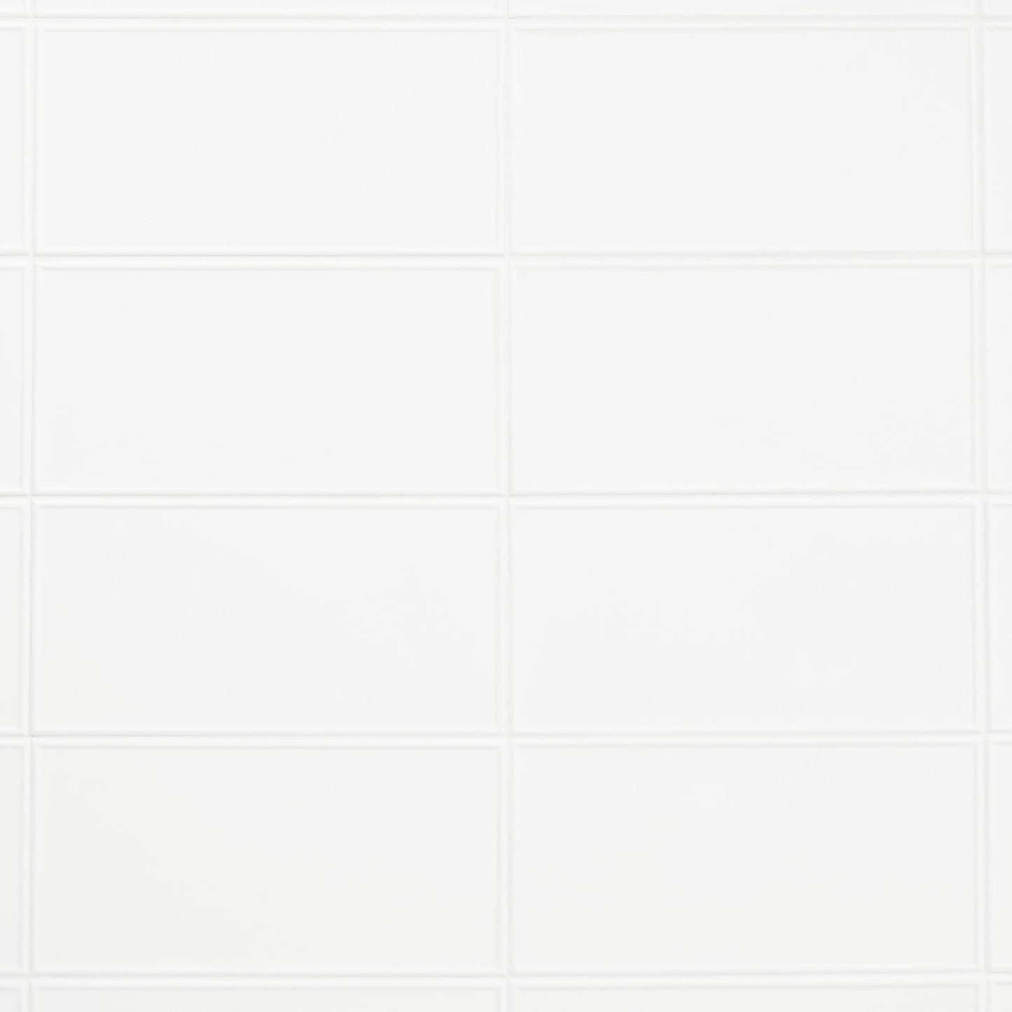 Stacy Garcia Maddox Frame White 4x8 Matte Ceramic Subway Tile