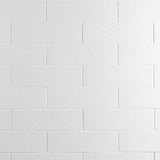 Tessuto White Matte Porcelain Subway Tile 4x12 - Made in Italy
