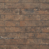 Lux Tile Portrait Copper 2x14 Matte Porcelain Subway Tile