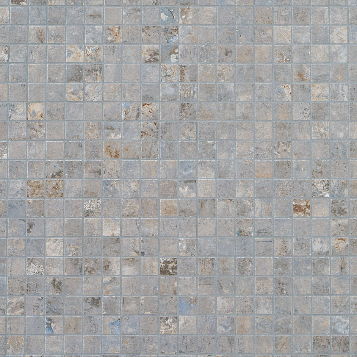 Tilebar Portrait Ocean Blue 1x1 Matte Porcelain Mosaic Tile
