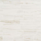 DreamStone Dolomite Snow Railroad Matte Porcelain Mosaic Tile