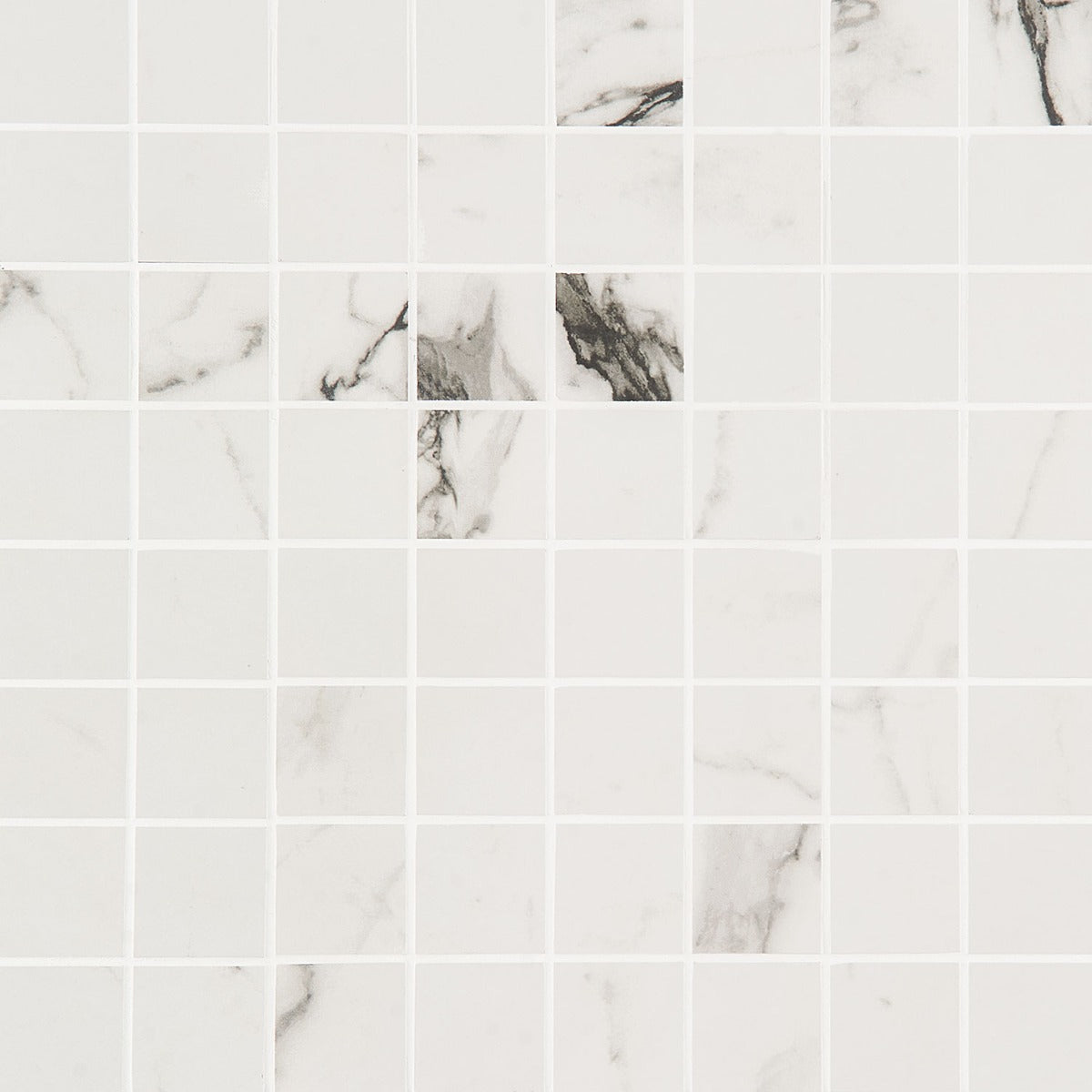 DreamStone Statuario Venato 2x2 Matte Porcelain Mosaic Tile