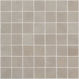 Clay Trust Gray 2x2 Matte Porcelain Mosaic Tile - Lux Tile