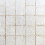 Angela Harris Dunmore Blanco 8x8 Polished White Ceramic Wall Tile