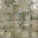 Angela Harris Dunmore Green 8x8 Polished Ceramic Wall Tile