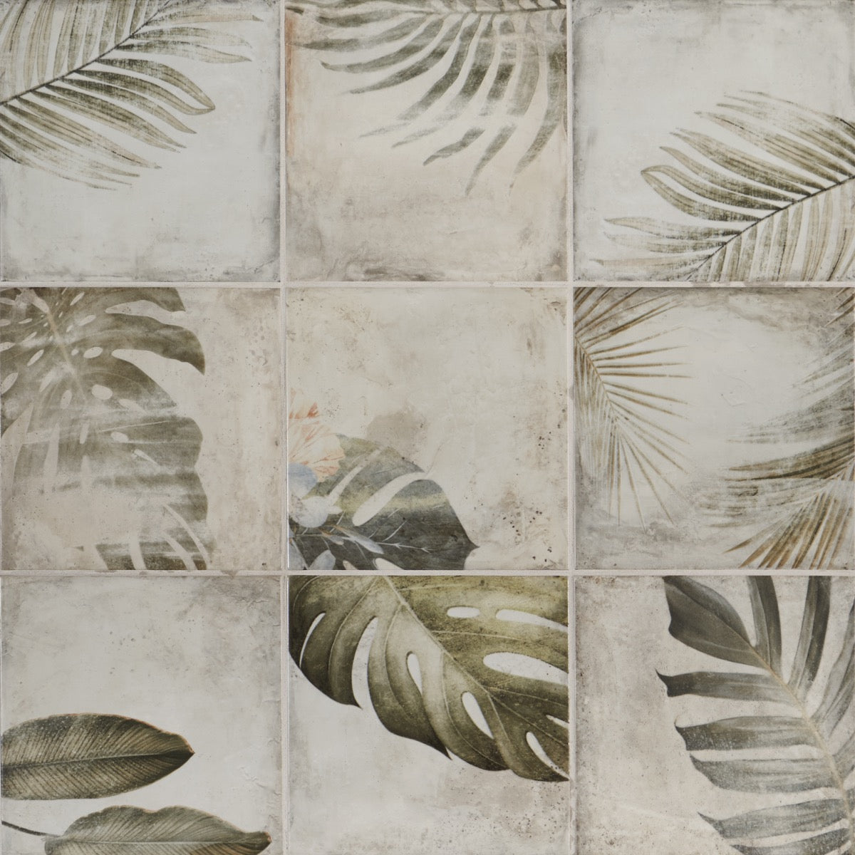 Angela Harris Wilder Light Deco 8x8 Matte Ceramic Tile