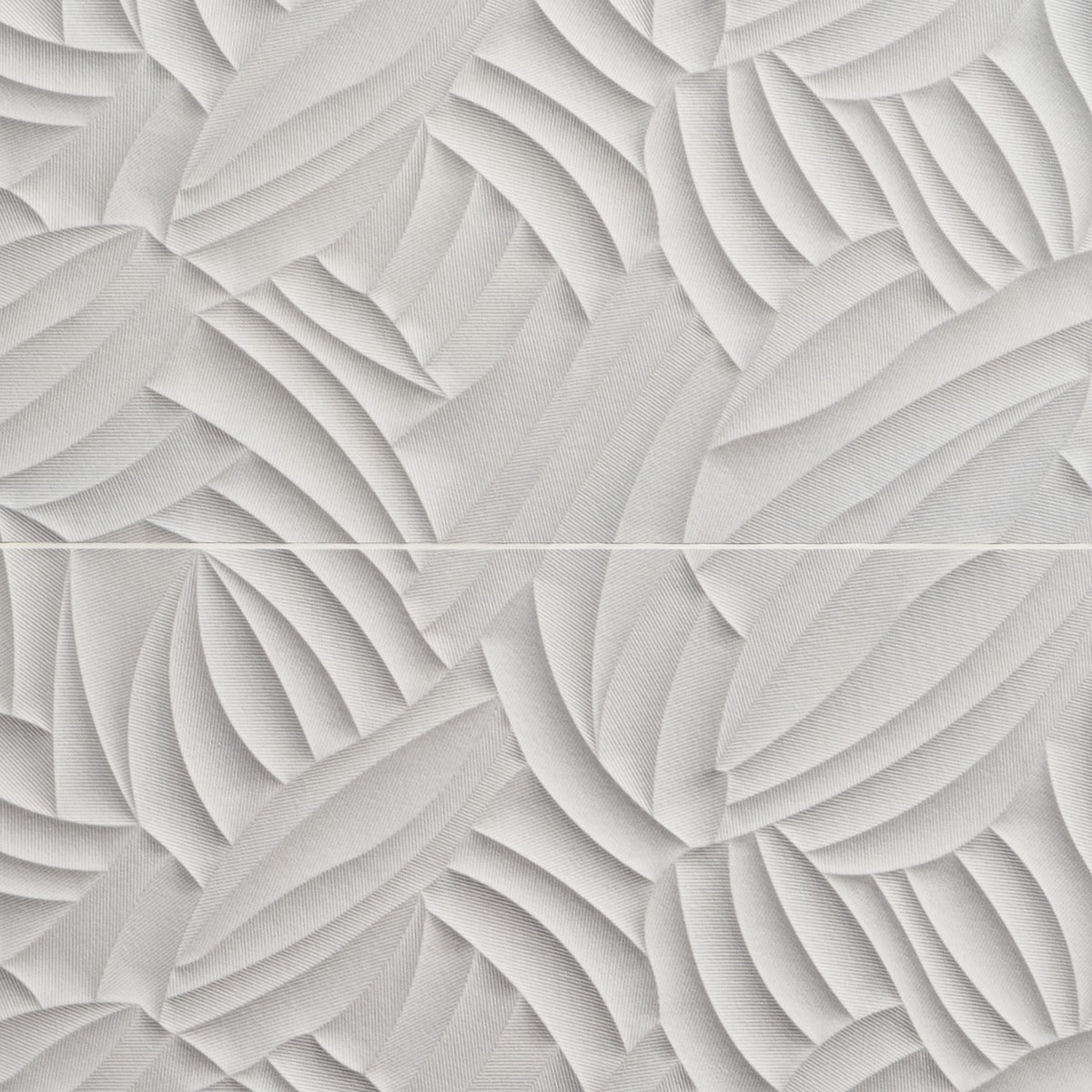 Lux Tile Wonderland Garden White 12x36 Polished Ceramic Wall Tile