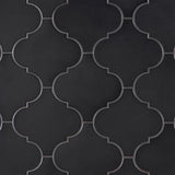 Zeal Gunmetal Gray Arabesque Polished Porcelain Tile - Lux Tile
