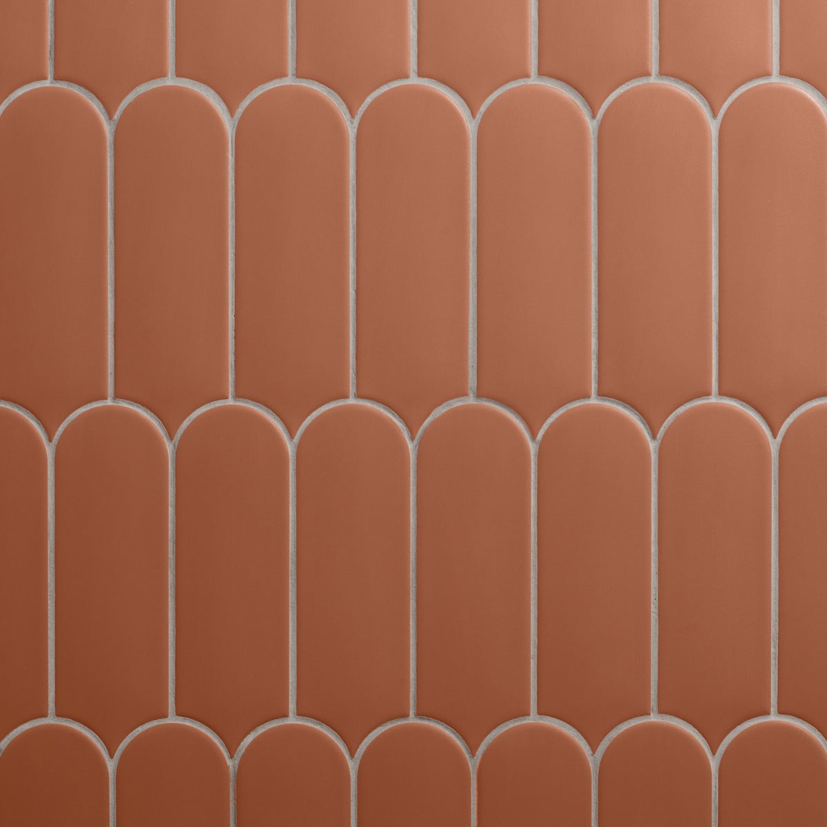Parry Clay Terracotta Fishscale Matte Ceramic Wall Tile - 3x8