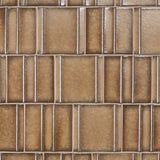 Kinro Golden Brown 6x6 3D Matte Porcelain Tile by Lux Tile