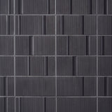 Division Antracite Black 8x16 Fluted Matte Ceramic Wall Tile
