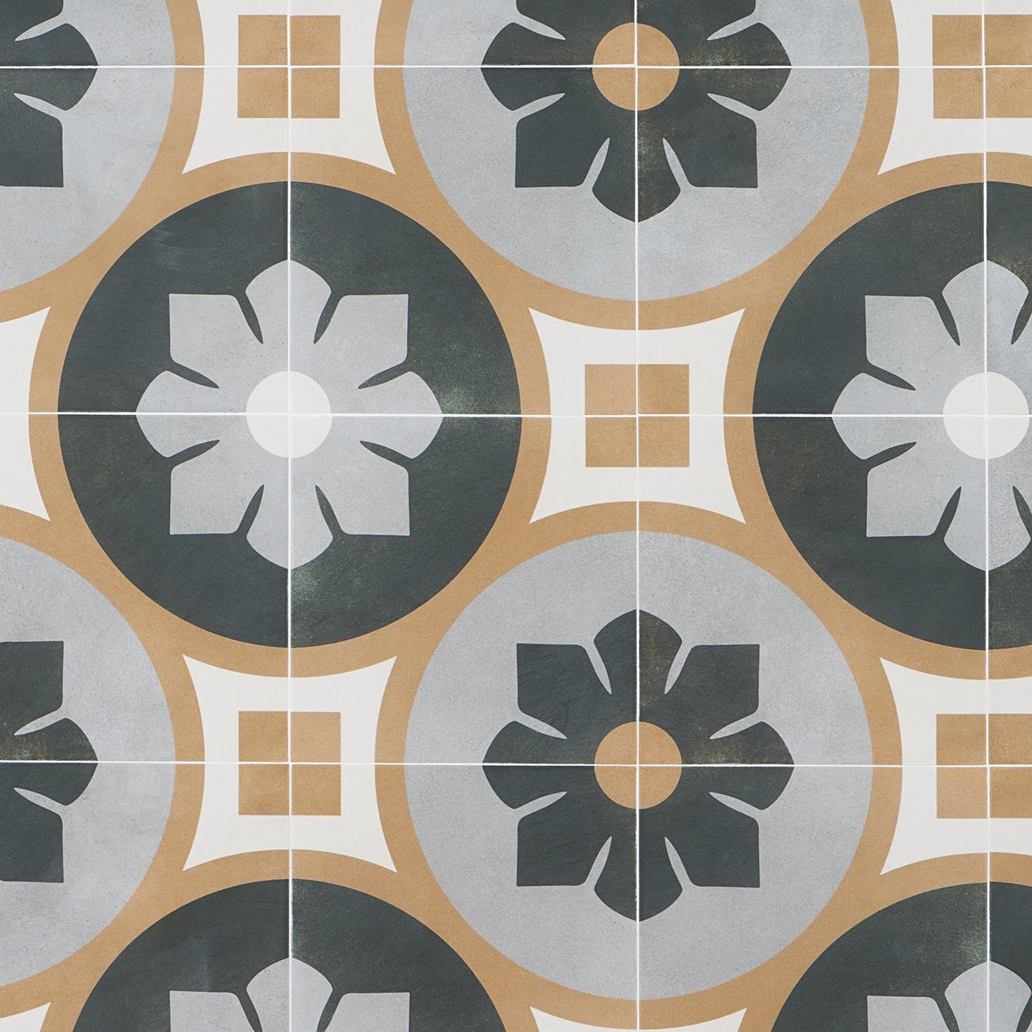 Lapaz Bloom Multicolor 9x9 Matte Porcelain Tile - Lux Tile