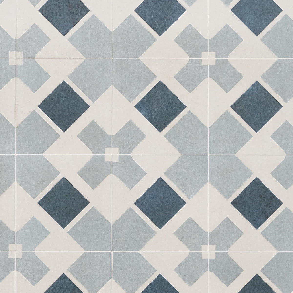 Lapaz Cross Blue 9x9 Matte Porcelain Tile - Lux Tile