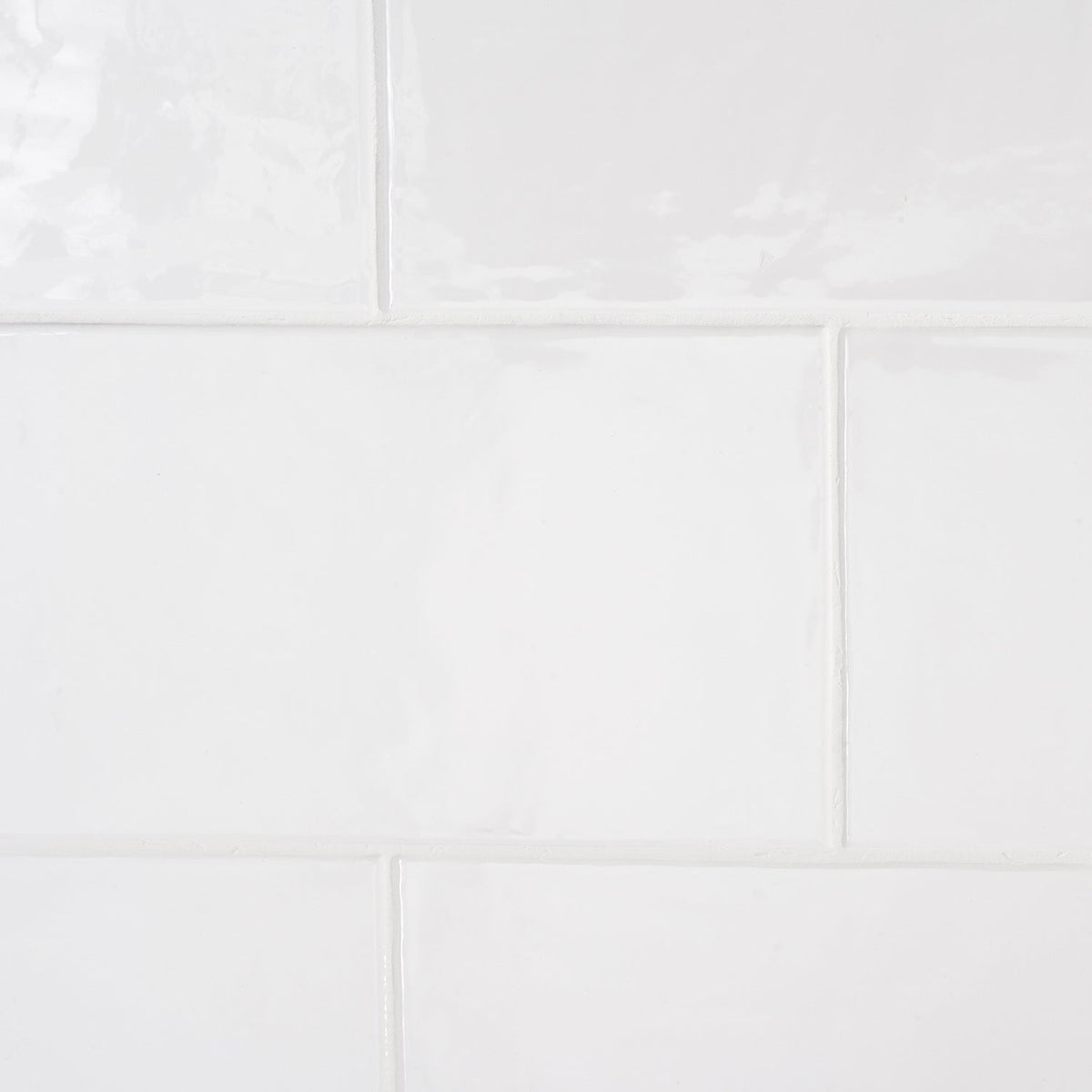 Bellami Bianco White 5x10 Glossy Ceramic Subway Tile - Lux Tile