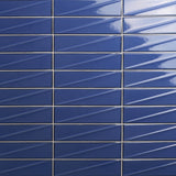 Axelle Azure Blue 3D Glossy Ceramic Subway Tile 3x12 - Lux Tile