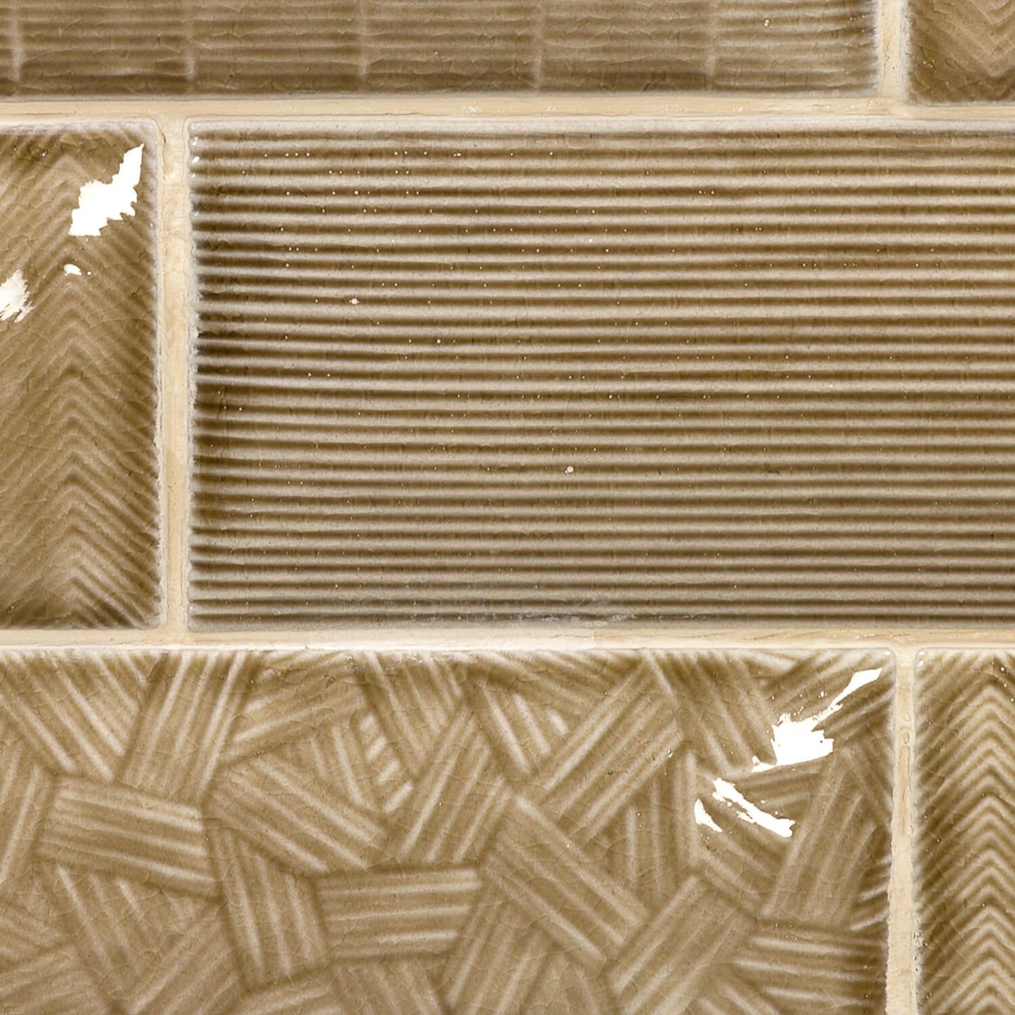 Maverick Firma Brown 3D Glossy Ceramic Wall Tile 3x8