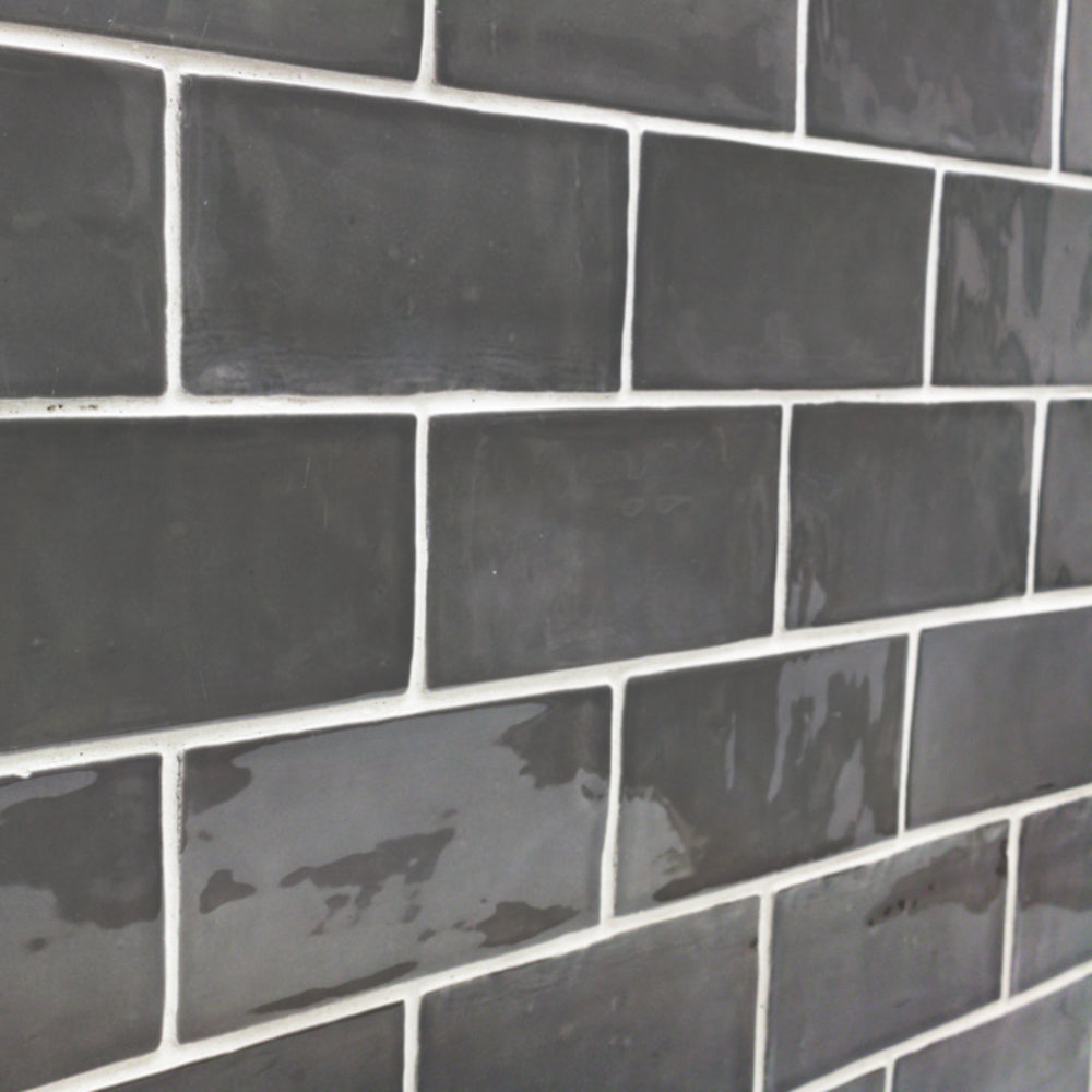 Lancaster Driftwood Gray 3x6 Polished Ceramic Subway Tile
