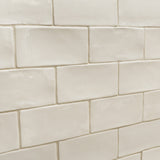 Lancaster Vanilla Cream 3x6 Polished Ceramic Subway Tile