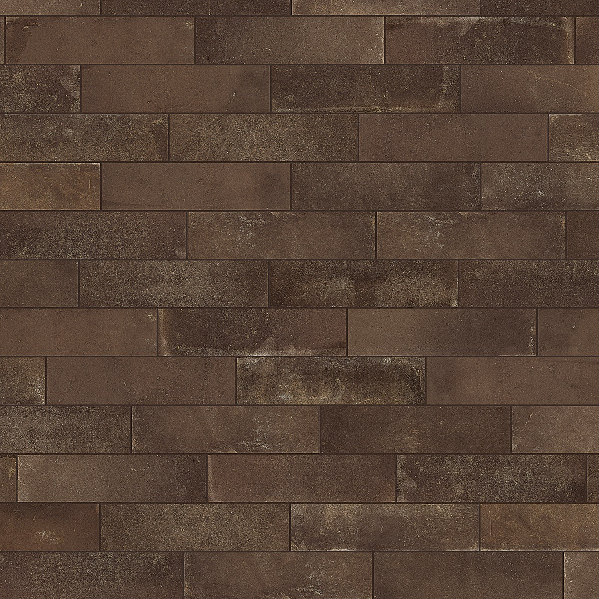 Brick Rustico Nero Brown Matte Porcelain Subway Tile 3x12