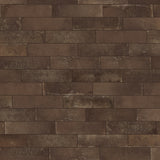 Brick Rustico Nero Brown Matte Porcelain Subway Tile 3x12