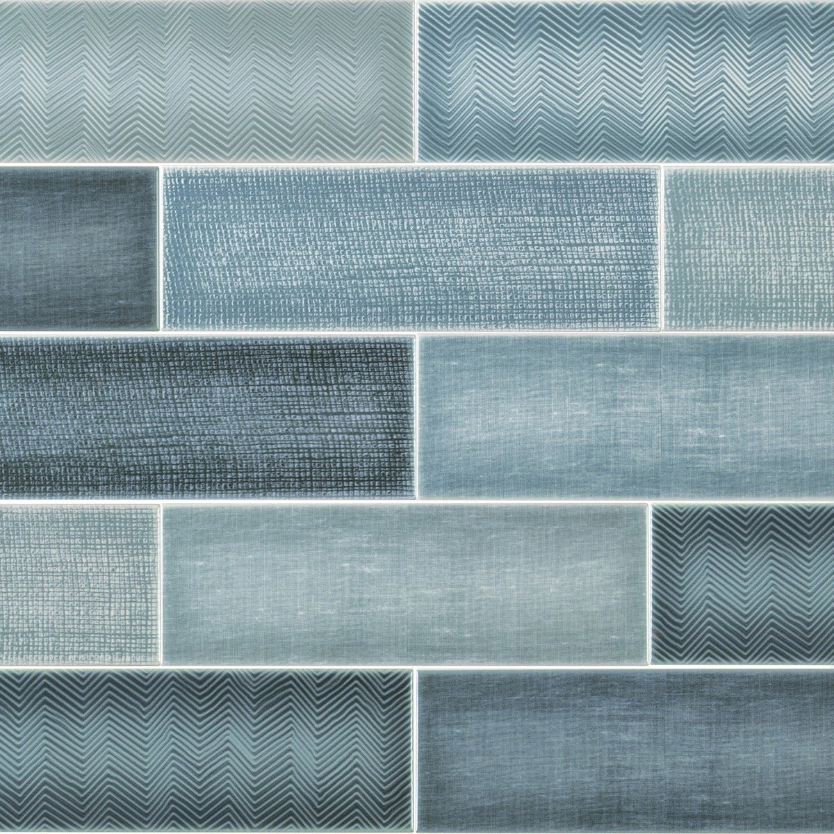 Splendor Blue 4x12 Polished Ceramic Subway Tile - Made in Spain