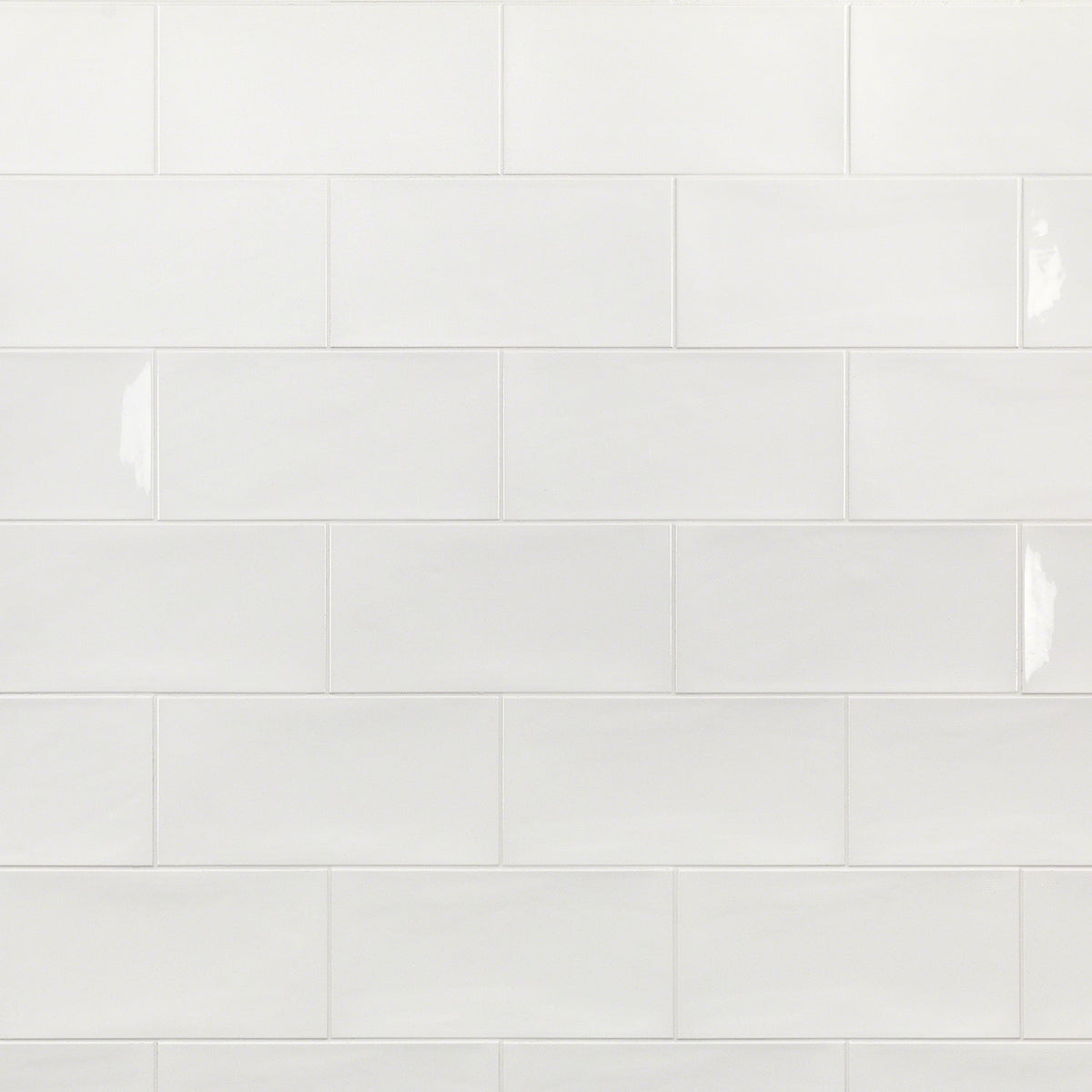 Aruba White 5x10 Polished Ceramic Subway Tile - Lux Tile