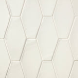 Manchester Vanilla Hexagon Glossy Ceramic Wall Tile - Lux Tile