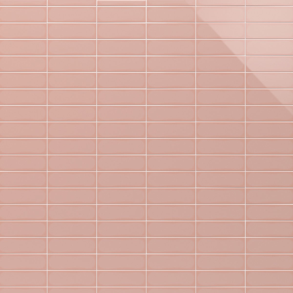 Lux Tile Park Hill Pink 4x12 Polished Porcelain Subway Tile