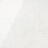 Marble Tech Bianco Gioia 6x6 Polished Porcelain Tile - Lux Tile