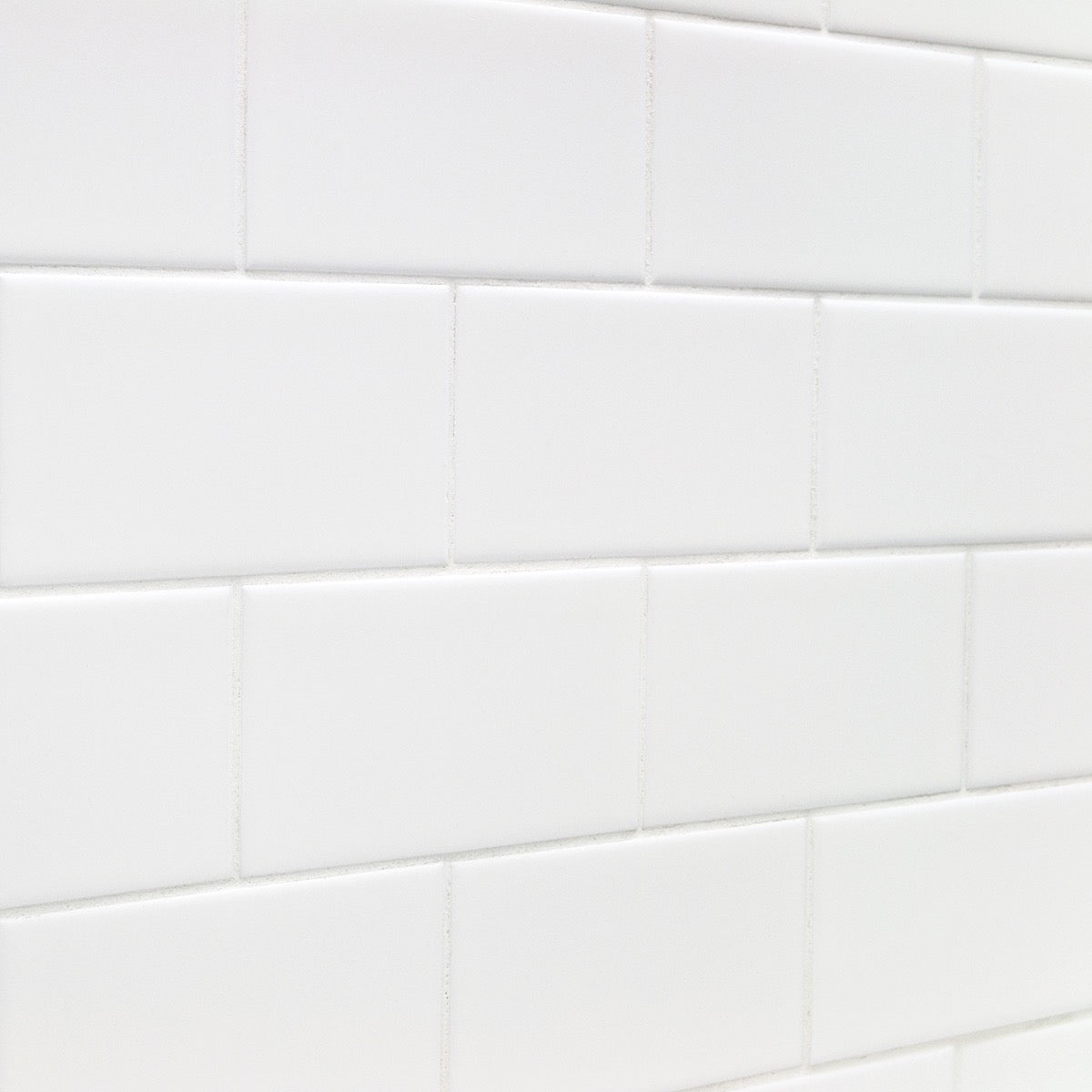 Lux Tile Basic White 3x6 Matte Ceramic Subway Wall Tile