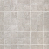 Lux Tile Cement Silver Matte Porcelain Mosaic Tile 2x2