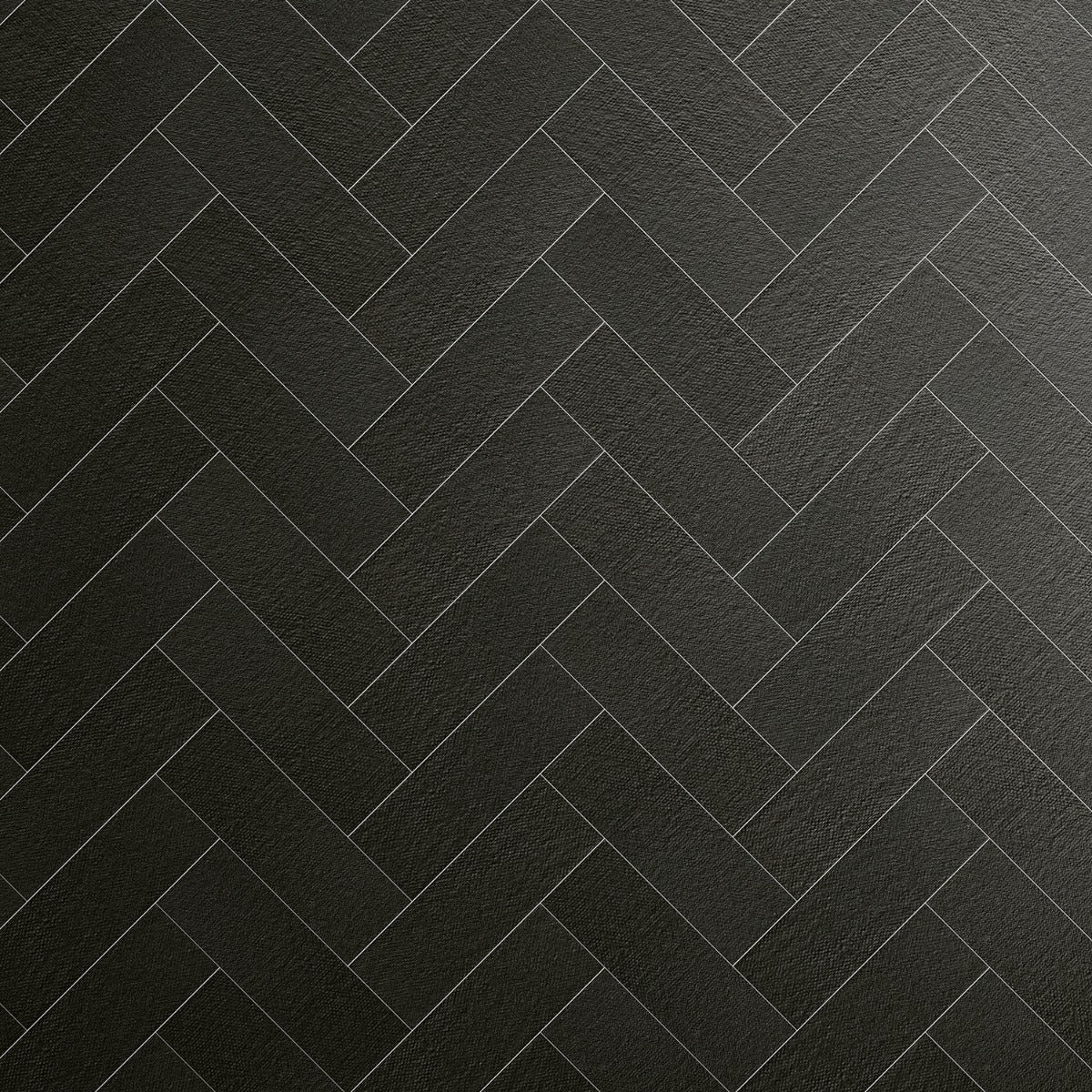 Diesel Camp Canvas Black 4x12 Matte Ceramic Subway Wall Tile