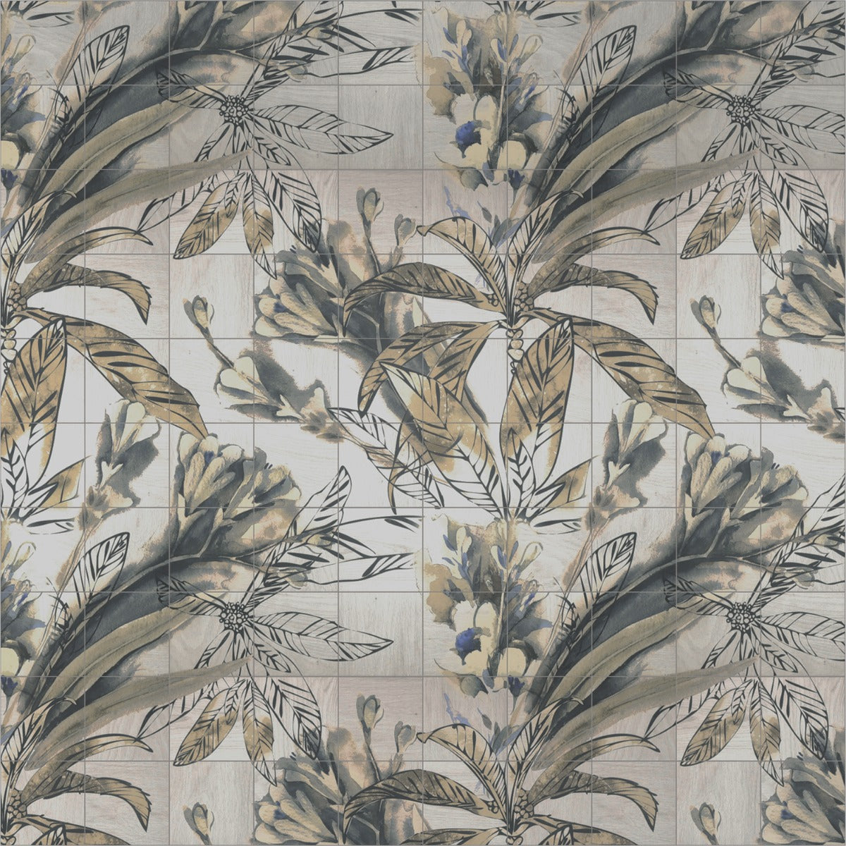 Angela Harris Wilder Autumn Mural 8x8 Matte Porcelain Tile