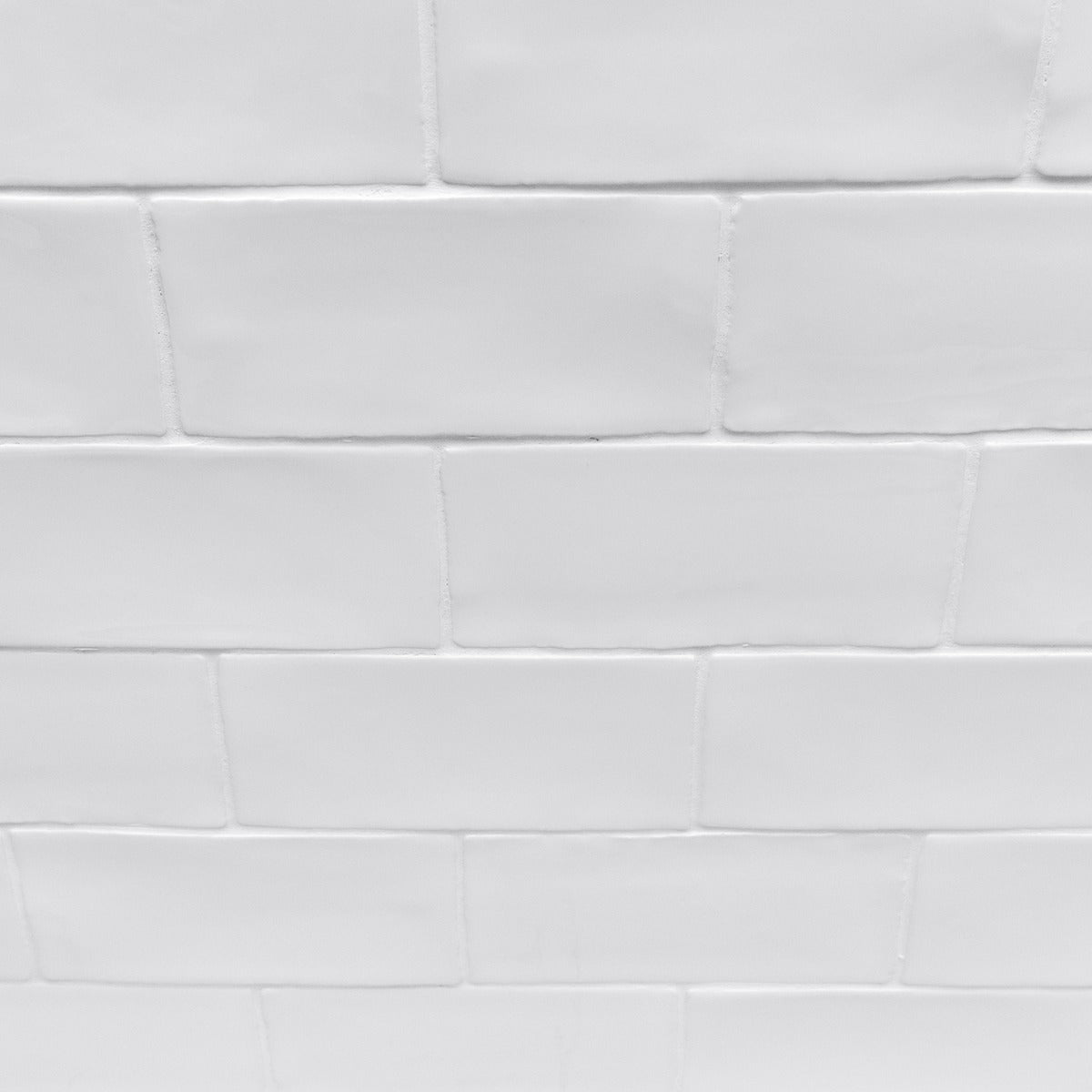 Lancaster Bianco White 3x6 Polished Ceramic Subway Tile - Lux Tile