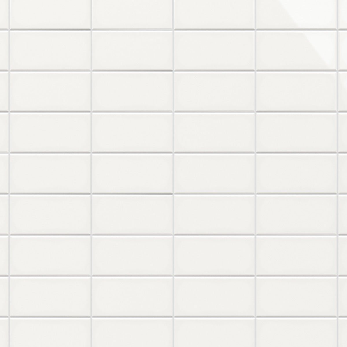 Park Hill White 3x6 Polished Porcelain Subway Tile - Durable & Stylish